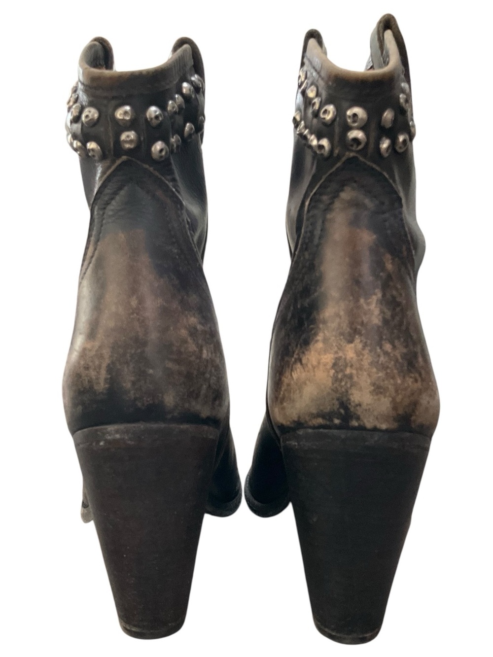 Frye Women’s Jenny Cut Stud Distressed Leather Ankle Boots Size 11 EUC - Picture 7 of 13